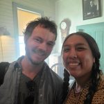 On set of 1923 with Director, Ben Richardson